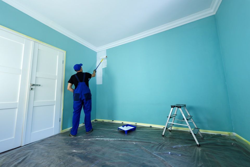 Interior painting work